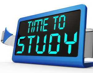Time To Study Message Showing Education And Studying