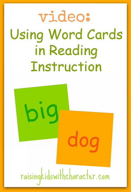 Using Word Cards in Reading Instruction